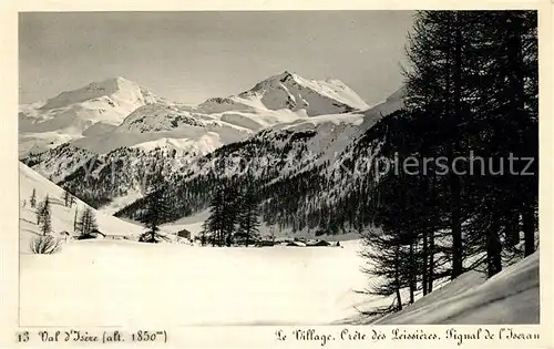 AK / Ansichtskarte Val_d_Isere Panorama village et les Alpes en hiver Val_d_Isere