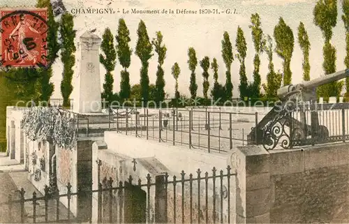 AK / Ansichtskarte Champigny sur Marne Monument de la Defense Champigny sur Marne