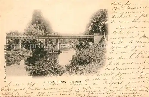 AK / Ansichtskarte Champigny sur Marne Le Pont Champigny sur Marne