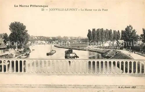 AK / Ansichtskarte Joinville le Pont La Marne vue du Pont Joinville le Pont