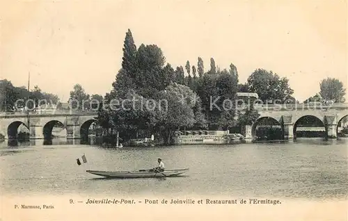 AK / Ansichtskarte Joinville le Pont Pont de Joinville et Restaurant de l Ermitage Joinville le Pont