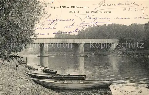 AK / Ansichtskarte Butry sur Oise Le Pont vu d aval Butry sur Oise