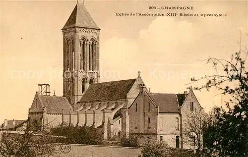 AK / Ansichtskarte Champagne sur Oise Eglise de l Assomption Champagne sur Oise