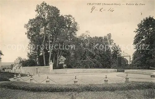 AK / Ansichtskarte Chauvry Entree du Parc Chauvry