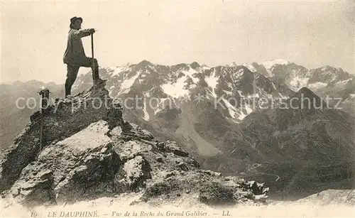 AK / Ansichtskarte Dauphine Roche du Grand Galibier Dauphine