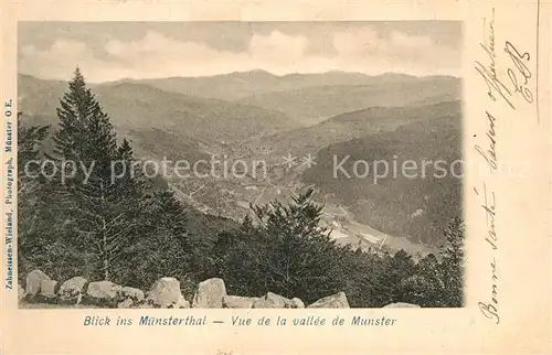 AK / Ansichtskarte Munster_Haut_Rhin_Elsass Panorama Munster_Haut_Rhin_Elsass