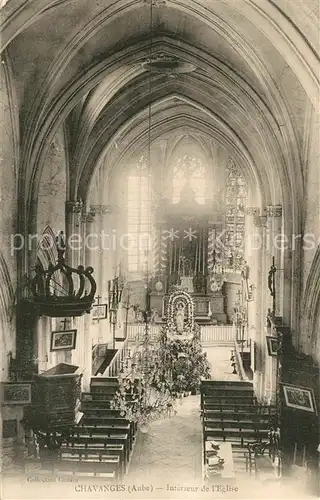 AK / Ansichtskarte Chavanges Kirche Altarraum Chavanges