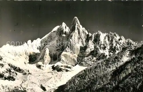 AK / Ansichtskarte Mont_Blanc Panorama Mont_Blanc
