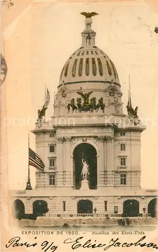 AK / Ansichtskarte Paris Pavillon des Etats Unis Paris