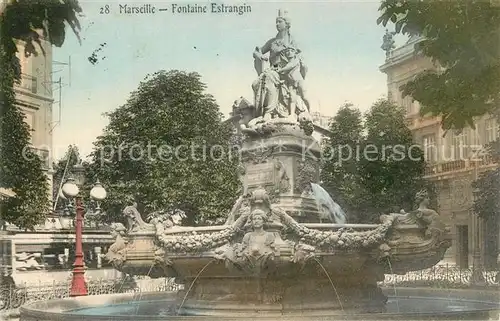 AK / Ansichtskarte Marseille_Bouches du Rhone Fontaine Estrangin Marseille