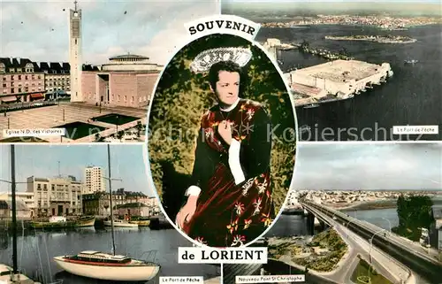 AK / Ansichtskarte Lorient_Morbihan_Bretagne Notre Dame des Victoires Port de Peche  Lorient_Morbihan_Bretagne