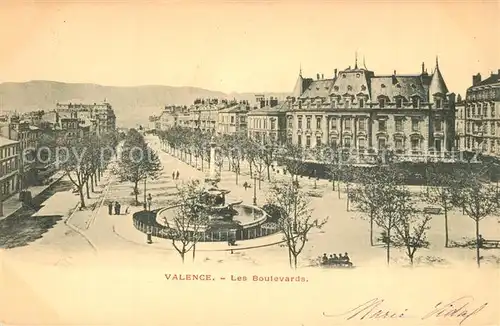 AK / Ansichtskarte Valence_Drome Les Boulevards Valence_Drome