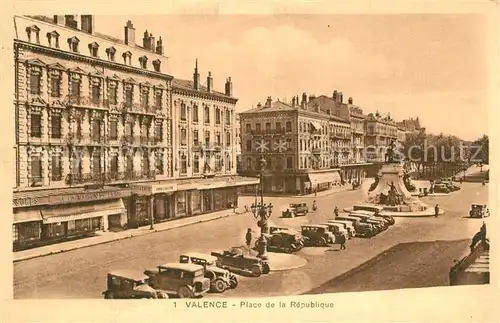 AK / Ansichtskarte Valence_Drome Place de la Republique Valence_Drome