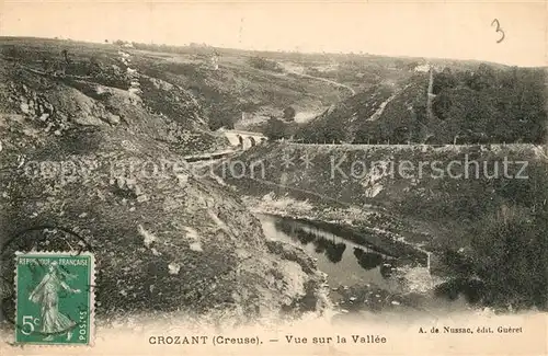 AK / Ansichtskarte Crozant Vue sur la Vallee Crozant