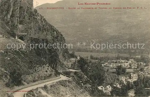 AK / Ansichtskarte Pierrefitte Nestalas Route de Cauterrets Tunnel du Chemin  Pierrefitte Nestalas