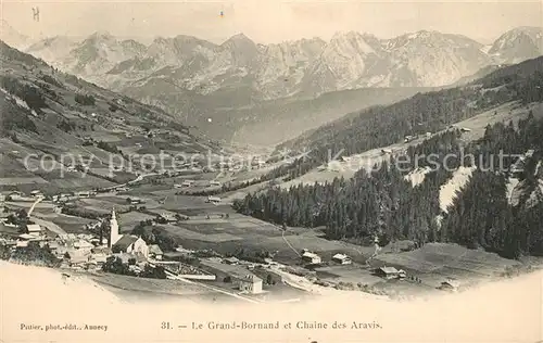 AK / Ansichtskarte Grand Bornand_Le Chaine des Aravis Grand Bornand_Le