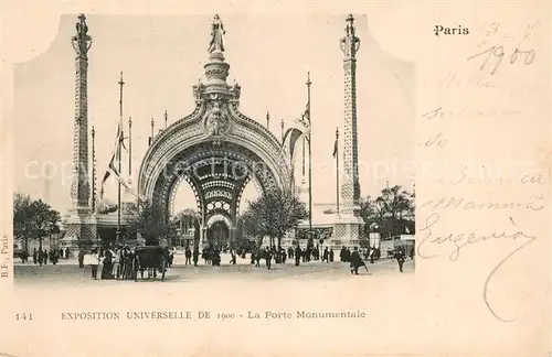 AK / Ansichtskarte Paris Porte Monumentale  Paris