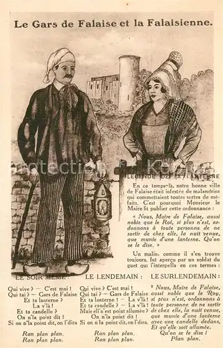 AK / Ansichtskarte Falaise_Calvados Le Gars Falaisienne Chronik Falaise_Calvados