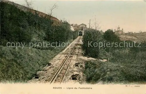 AK / Ansichtskarte Rouen Ligne du Funiculaire Rouen