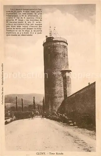 AK / Ansichtskarte Cluny Tour Ronde Cluny
