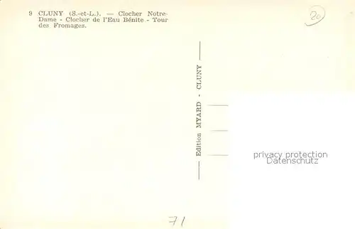 AK / Ansichtskarte Cluny Clocher Notre Dame Tour de Fromage Cluny