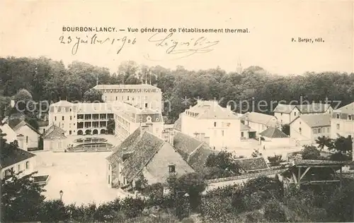 AK / Ansichtskarte Bourbon Lancy Etablissement Thermal Bourbon Lancy