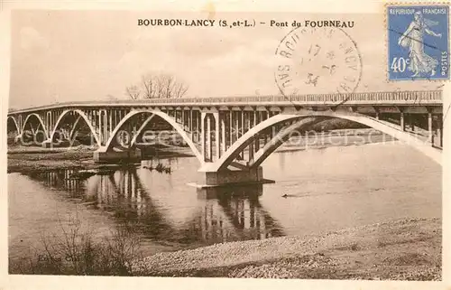 AK / Ansichtskarte Bourbon Lancy Pont du Fourneau Bourbon Lancy