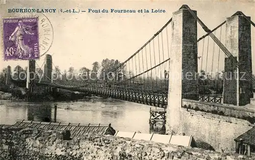 AK / Ansichtskarte Bourbon Lancy Pont du Fourneau et la Loire Bourbon Lancy