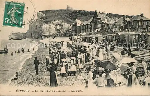 AK / Ansichtskarte Etretat Plage Casino Etretat