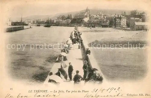 AK / Ansichtskarte Le_Treport La Jet?e Vue prise du Phare Le_Treport