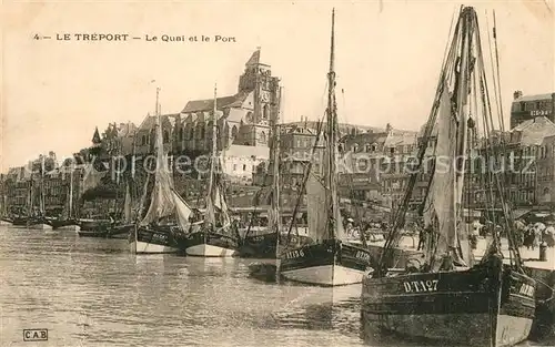 AK / Ansichtskarte Le_Treport Quai et le Port Le_Treport