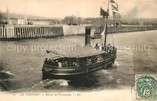 AK / Ansichtskarte Le_Treport Retour de Promenade Le_Treport