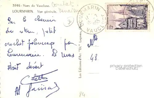 AK / Ansichtskarte Lourmarin Vue generale Lourmarin