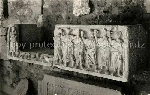 AK / Ansichtskarte Vaison la Romaine_Vaucluse Sarcophage Chretien en marbre du Ve Les XII Apotres acclamant le Christ Vaison la Romaine