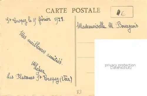 AK / Ansichtskarte Saint_Tropez_Var Vue generale Saint_Tropez_Var