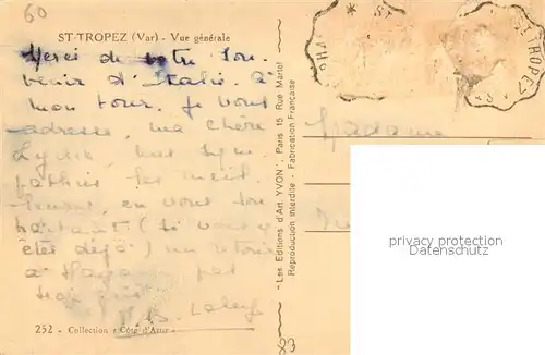 AK / Ansichtskarte Saint_Tropez_Var Vue generale Saint_Tropez_Var