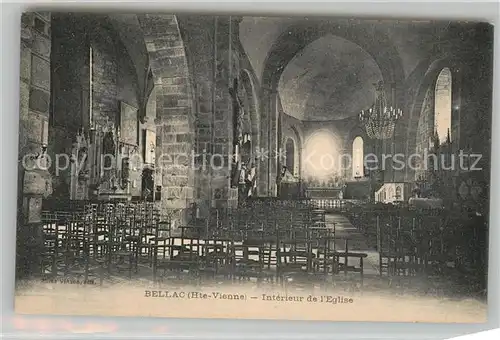 AK / Ansichtskarte Bellac Interieur de l Eglise Bellac