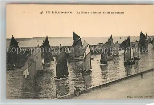 AK / Ansichtskarte Les_Sables d_Olonne La Peche a la Sardine Retour des Barques Les_Sables d_Olonne