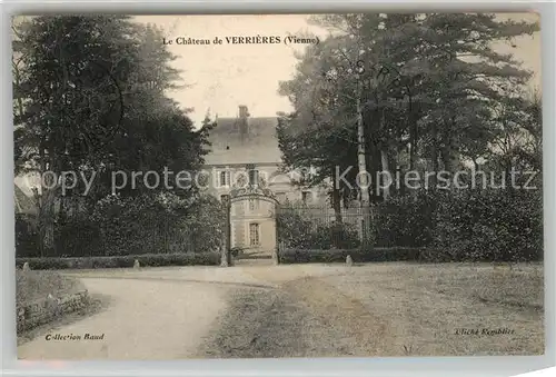 AK / Ansichtskarte Verrieres_Vienne Le Chateau de Verrieres Verrieres Vienne