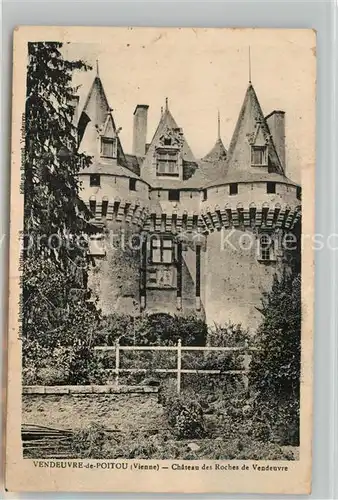 AK / Ansichtskarte Vendeuvre du Poitou Chateau des Roches de Vendeuvre Vendeuvre du Poitou