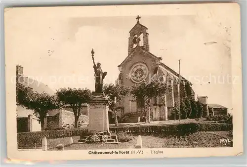 AK / Ansichtskarte Chateauneuf la Foret Eglise Chateauneuf la Foret