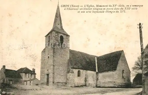 AK / Ansichtskarte Gron_Yonne Eglise Gron_Yonne