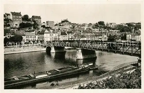 AK / Ansichtskarte Pontoise_Val d_Oise Vue generale Pont de l Oise 