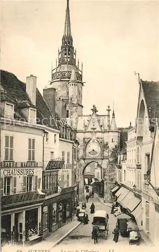 AK / Ansichtskarte Auxerre Rue de l Horloge Auxerre