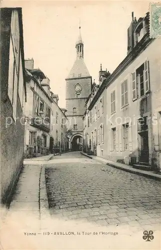 AK / Ansichtskarte Avallon Tour de l Horloge Avallon