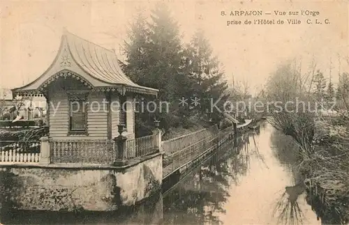 AK / Ansichtskarte Arpajon_Essonne Vue sur l Orge prise de l Hotel de Ville Arpajon Essonne