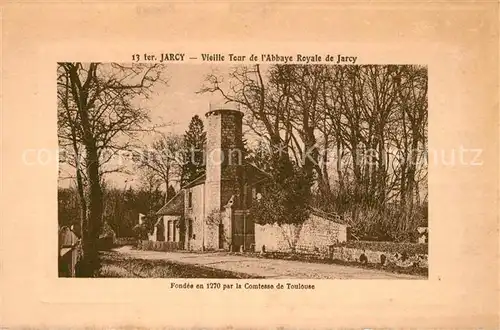 AK / Ansichtskarte Jarcy_Varennes Vieille Tour de l Abbaye Royale de Jarcy 
