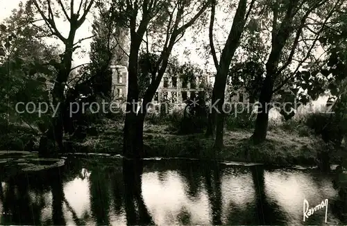 AK / Ansichtskarte Morangis_Essonne Piece d eau et le Chateau Morangis Essonne
