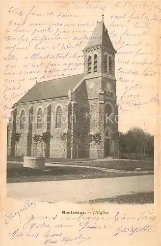 AK / Ansichtskarte Le_Coudray Montceaux Eglise Le_Coudray Montceaux