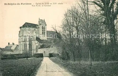AK / Ansichtskarte Saint Sulpice de Favieres Eglise du XIII ou XIVe siecle Saint Sulpice de Favieres